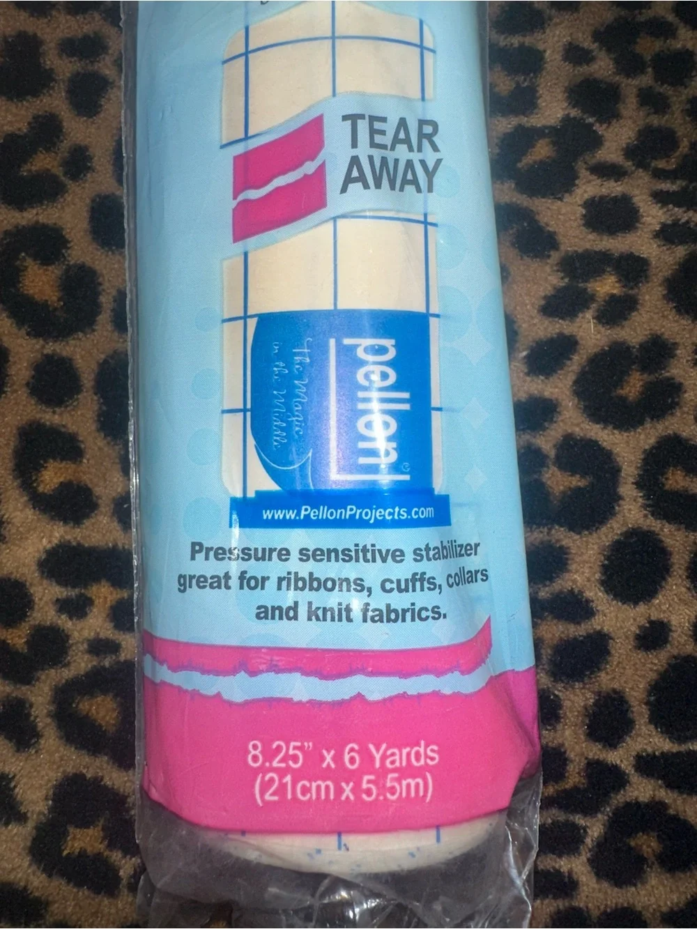 Stick & tear embroidery stabilizer